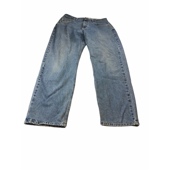 Vtg POLO Ralph Lauren Men's Denim Blue Jeans 34x32 RELAXED Fit 100% Cotton #798